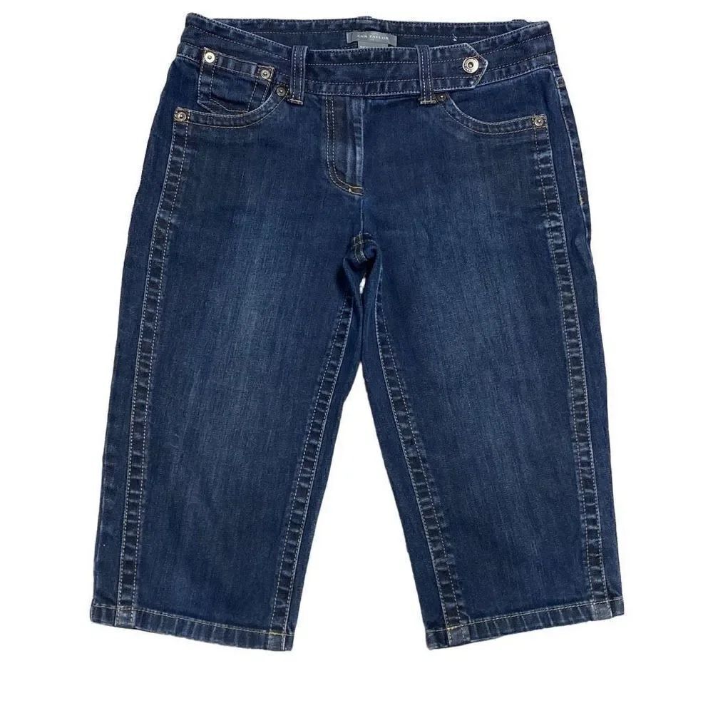 Ann Taylor Signature Fit Denim Capri Denim Jeans Size 4